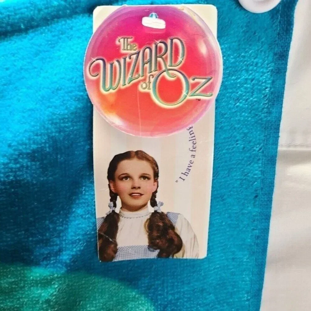 Vintage 90s Wizard of Oz Yellow Brick Road Beach Towel Dorothy Toto New